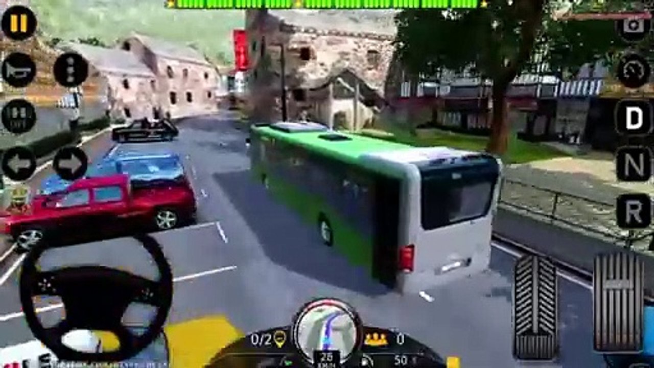 City coach bus simulator gameplay | realistic bus driving games