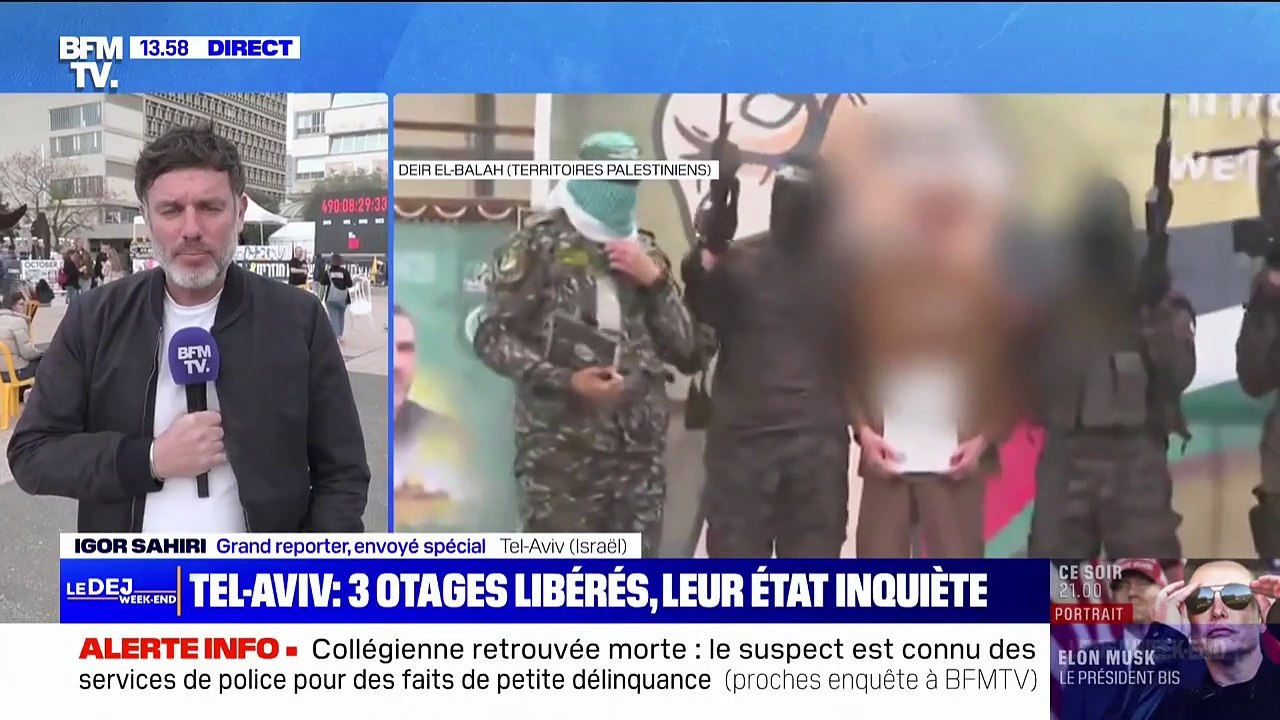 Extrêmement amaigris, l'état de santé des trois otages libérés par le Hamas inquiète les Israéliens