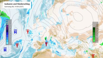 Ab Montag Niederschläge, zeitweise bis ganz runter als Schneeregen oder Schnee