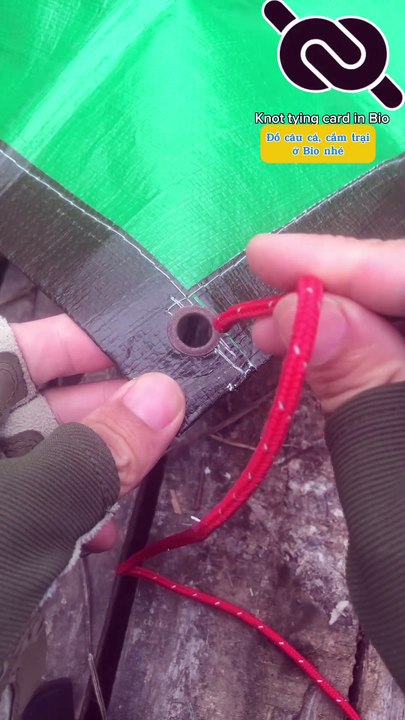 One new rope skill for tarp corner #knotshort