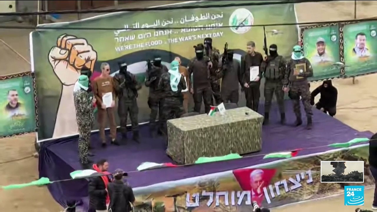 Three Israeli hostages freed in prisoner swap with Hamas