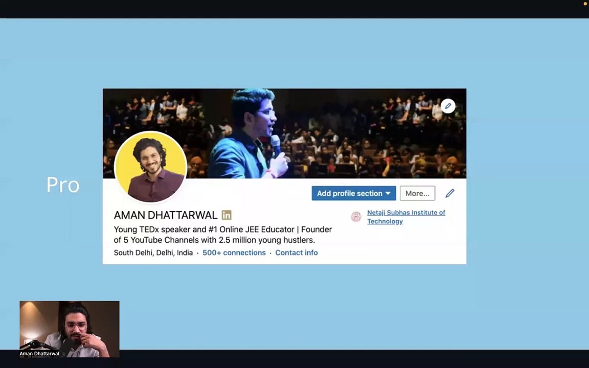12. Bonus Live Session with Aman Bhaiya (Linkedin)