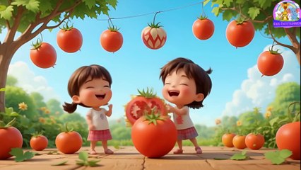 आहा टमाटर! बड़े मज़ेदार! 🍅 | Aaha Tamatar Bade Mazedar |  मज़ेदार नर्सरी राइम्स और किड्स सॉन्ग 🎶