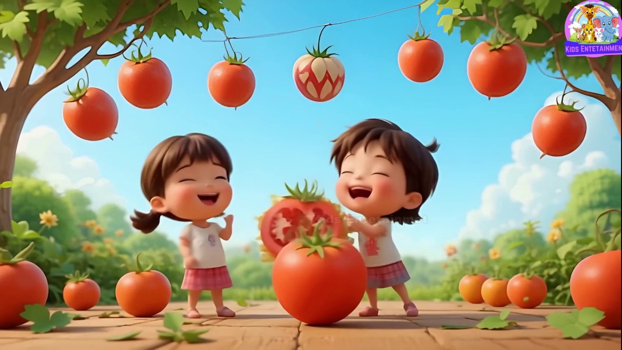 आहा टमाटर! बड़े मज़ेदार! 🍅 | Aaha Tamatar Bade Mazedar |  मज़ेदार नर्सरी राइम्स और किड्स सॉन्ग 🎶