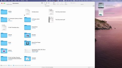How to SHOW and HIDE the Sidebar On the Finder Application Using a Mac - Basic Tutorial | New