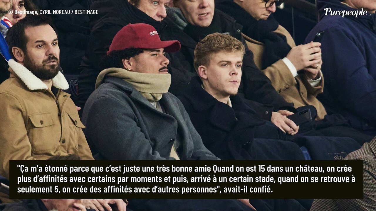 Ebony et Charles (Star Academy) dans les tribunes du Parc des Princes avec Élodie Gossuin et Marie-Sophie Lacarrau en famille