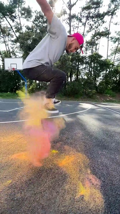 Skate X Poudre couleurs ❤️💙