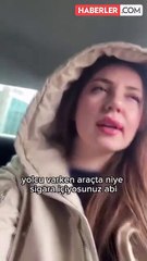 Araçta sigara içen taksi şoförü, pişkinliğiyle pes dedirtti