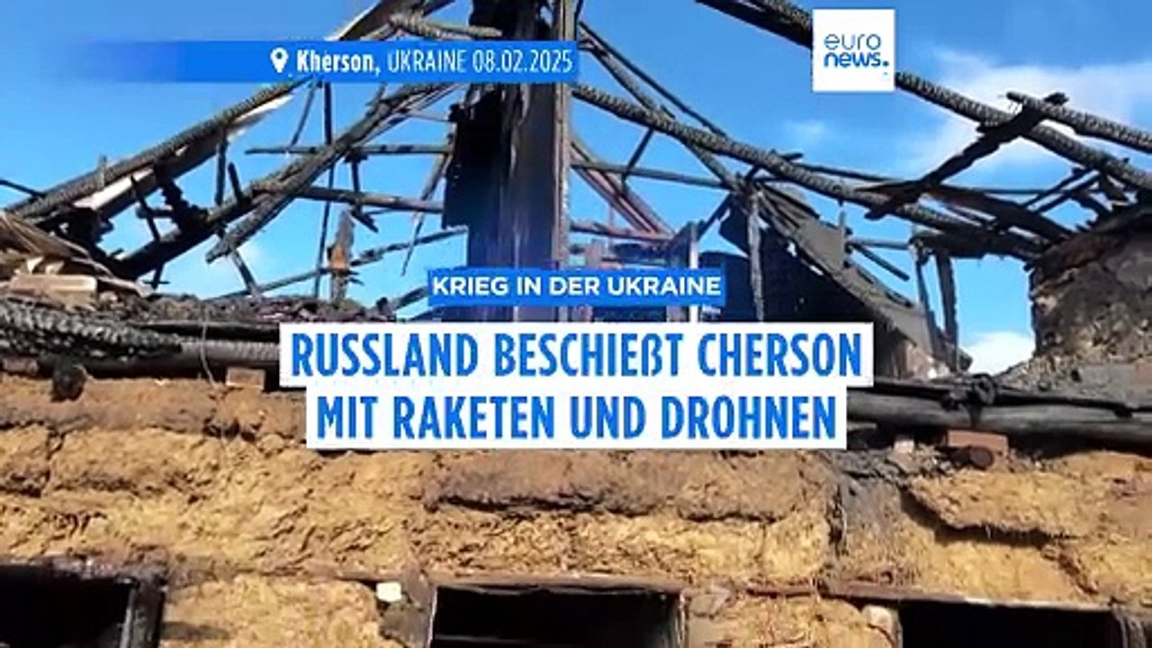 Russland beschießt Cherson mit Raketen und Drohnen