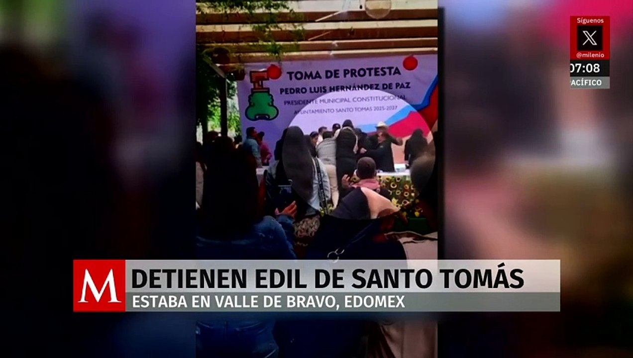 Cae Pedro Luis 'N', alcalde electo de Santo Tomás de los Plátanos que se fugó en toma de protesta