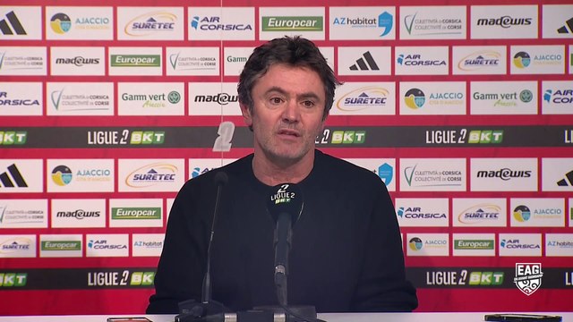 AC Ajaccio - EAG (0-3) : L'analyse de Sylvain Ripoll après la victoire à Ajaccio