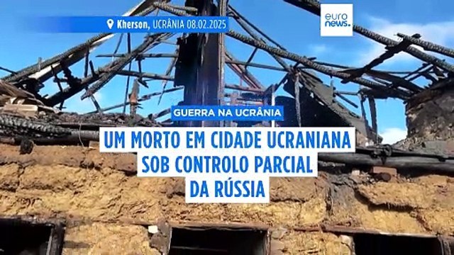 Três civis feridos e casas destruídas após ataque da Rússia em Kherson
