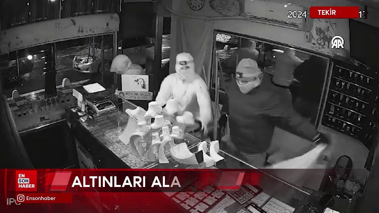 Tekirdağ'da kuyumcu soygununa ilişkin şüpheliler yakalandı
