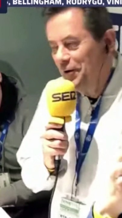 Tomás Roncero canta el himno del Real Madrid en Carrusel en la previa del Real Madrid vs. Atlético