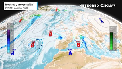 La borrasca de las Azores se acerca a España
