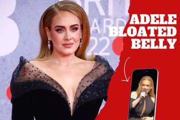 Adele shows off her bloated belly after eating Chinese food and struggling during concert