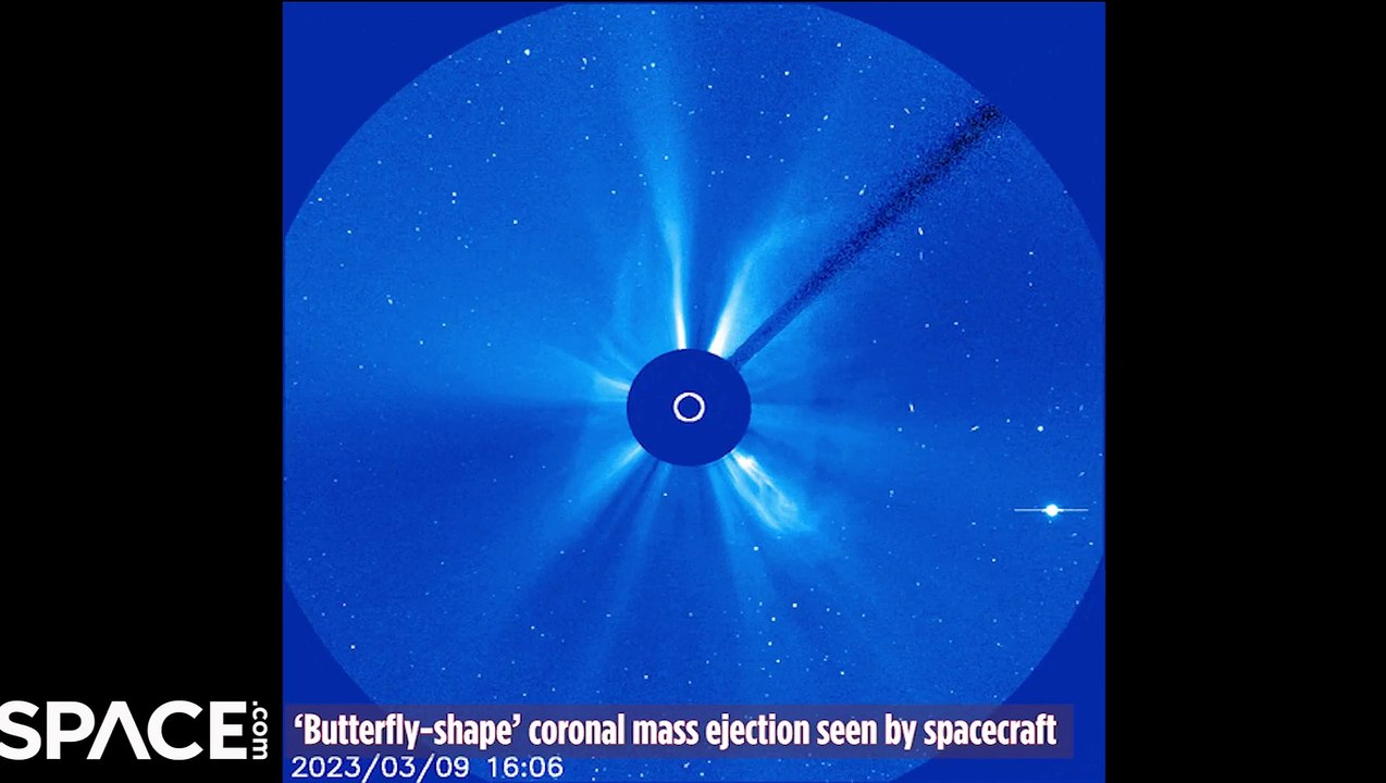 'Butterfly-Shape' Coronal Mass Ejection Captured