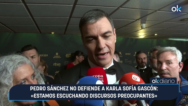 Pedro Sánchez no defiende a Karla Sofía Gascón: «Estamos escuchando discursos preocupantes»