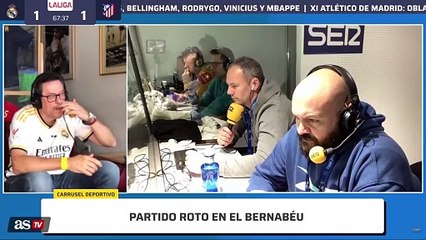 Relaño: "Tengo la sensación de que el Atleti se acobarda en el Bernabéu"