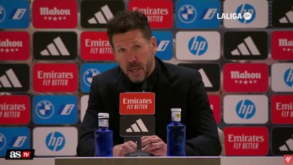 La opinión de Simeone sobre la actuación arbitral