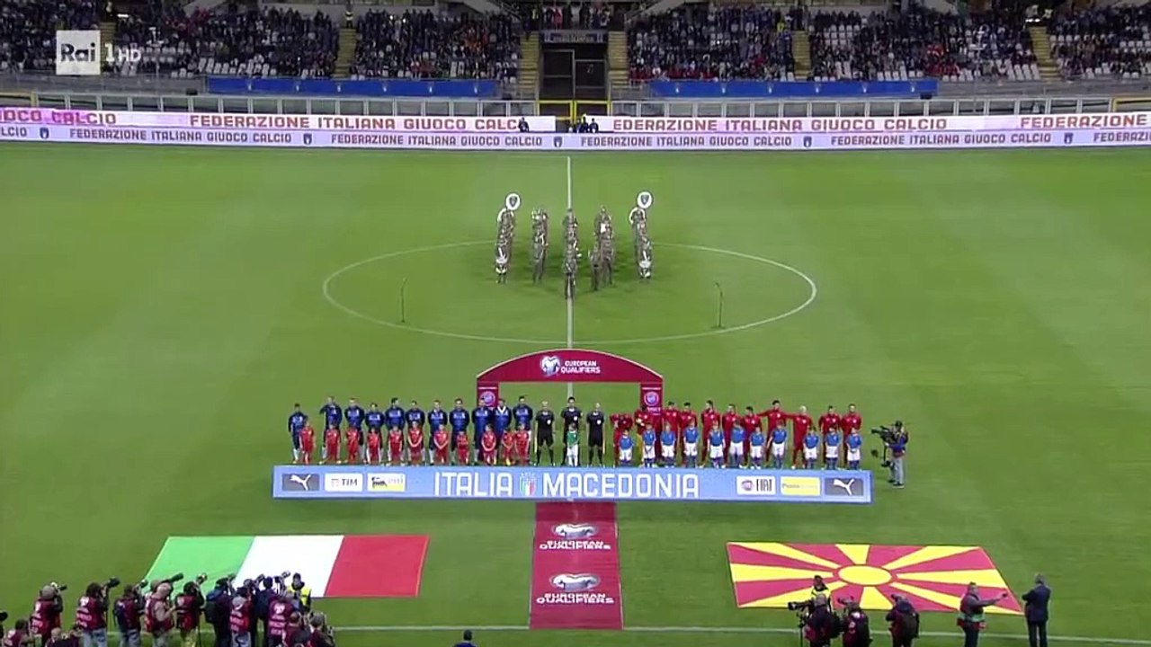 European Qualifiers 2018  - Italy vs. North Macedonia - 1.Half
