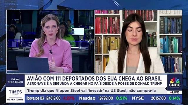 Avião com 111 deportados dos EUA chega ao Brasil; Julia Lindner comenta