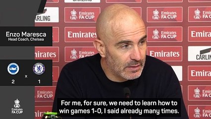 'Chelsea need to learn how to win games 1-0' - Maresca reflects on FA Cup loss