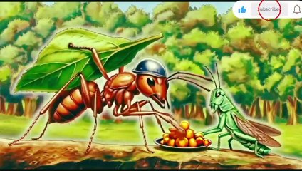 The Hardwork ant 🐜 and lazy grasshopper story