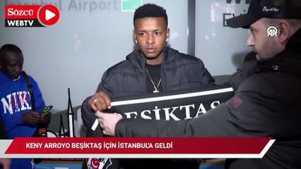 Beşiktaş'ın prensip anlaşmasına vardığı Ekvadorlu futbolcu Keny Arroyo, İstanbul’a geldi
