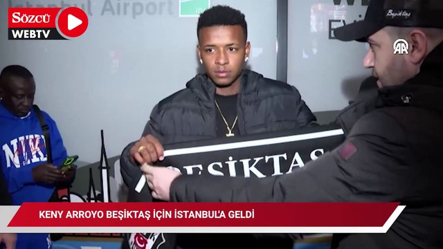 Beşiktaş'ın prensip anlaşmasına vardığı Ekvadorlu futbolcu Keny Arroyo, İstanbul’a geldi