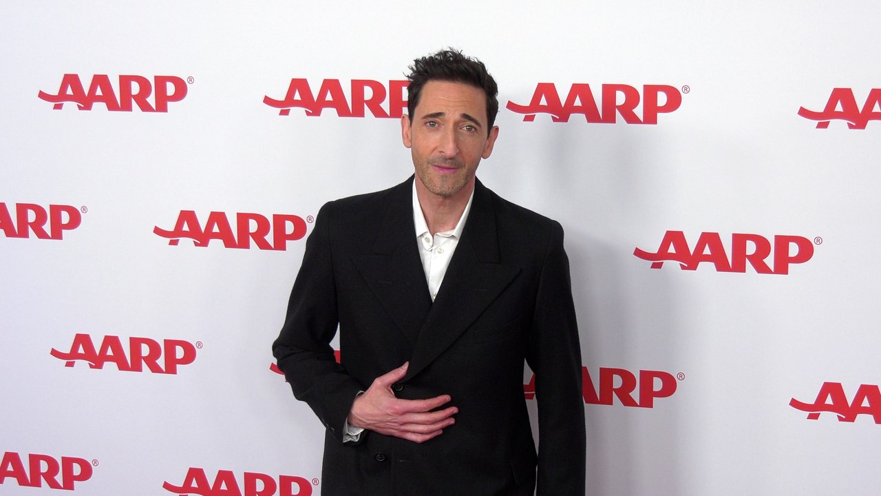 Adrien Brody 2025 AARP's Movies for Grownups Awards Red Carpet