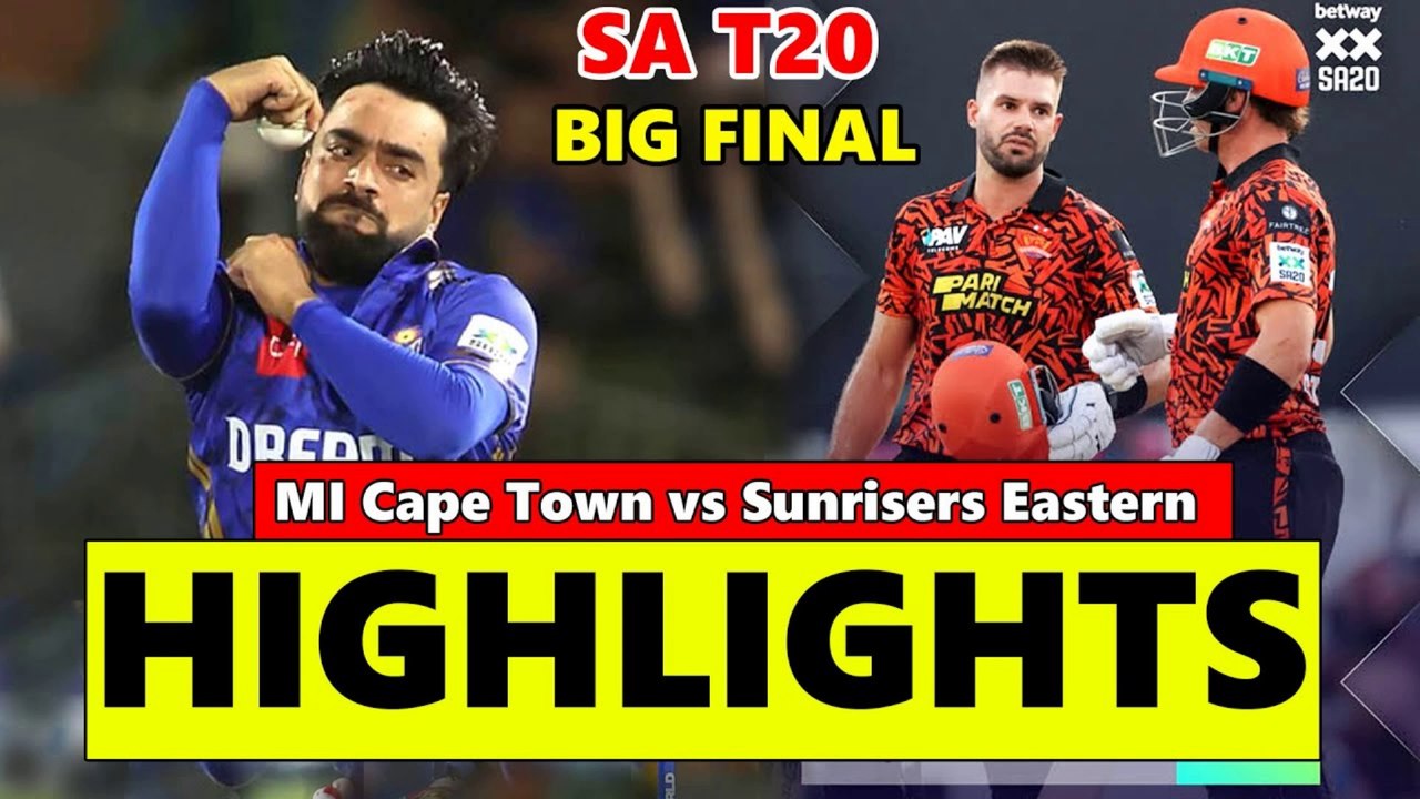 Betway SA20 Final Highlights 2025  MI Emirates vs Sunrisers Eastern Cape Final Highlights