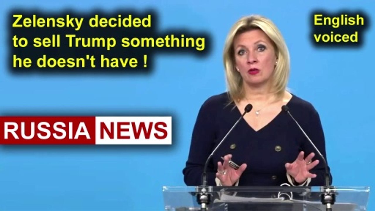 Zelensky decided to sell Trump something he doesn't have!