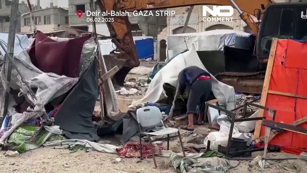 NO COMMENT: Los desplazados de Gaza se enfrentan a nuevas penurias debido a las tormentas que destruyen sus refugios
