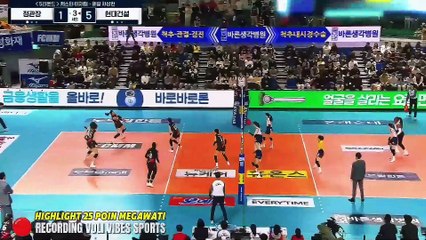 25 Poin Spike & Servis Ace Megawati! Red Sparks vs Hyundai Hillstate | Round 5 V-League 2024-25