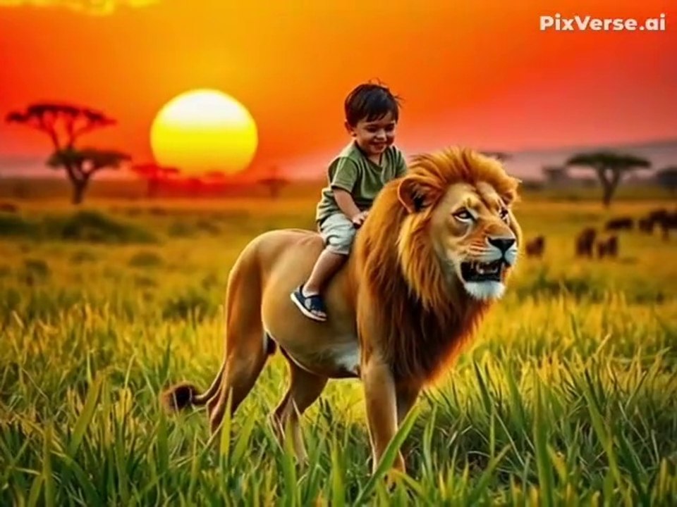 Fearless Kid Enjoying the Ride