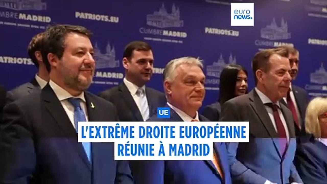 Réunie à Madrid, l'extrême droite européenne s'en prend aux partis traditionnels de l'UE