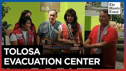 Imee leads turnover ceremony of Leyte evacuation center