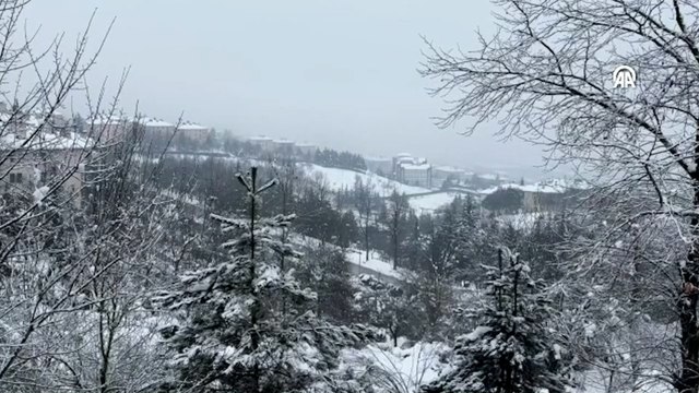 Bolu Dağı'nın eteklerinde sis etkili oldu