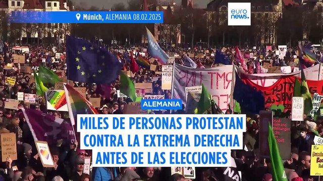 Más de 200.000 personas protestan en Múnich y otras ciudades alemanas contra un posible pacto de Gobierno con la ultraderechista AfD tras las elecciones
