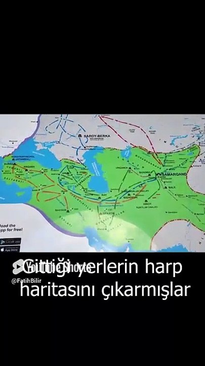 Timur Han'ın Mezarının Bulunduğu Müzedeki Timur Haritası #Türkler # ...