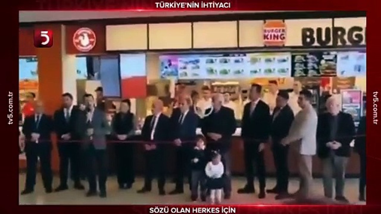 Boykot listesindeki Burger King dualarla açıldı! AK Partili başkan hayırlı olsun konuşması yaptı