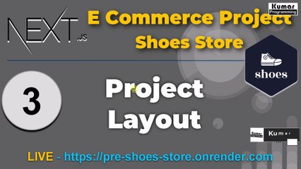 3 - Project Layout  - Next.Js eCommerce Complete Project  (React js , PostgreSql, Prisma, ShadCN)
