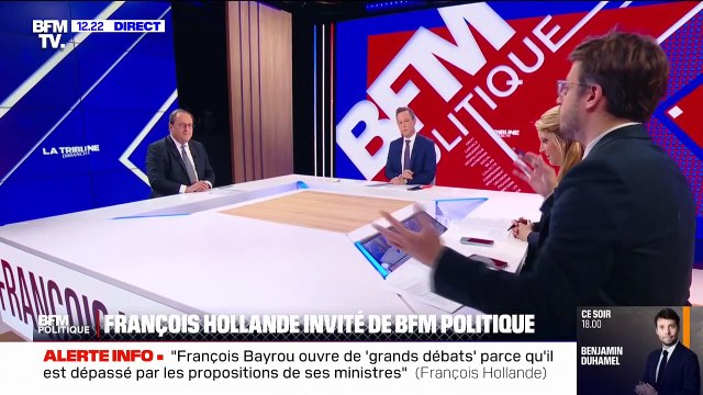 François Hollande, sur la motion de censure que va déposer le PS: Cette motion n'est pas faite pour faire tomber le gouvernement, mais pour s'opposer à la politique gouvernementale