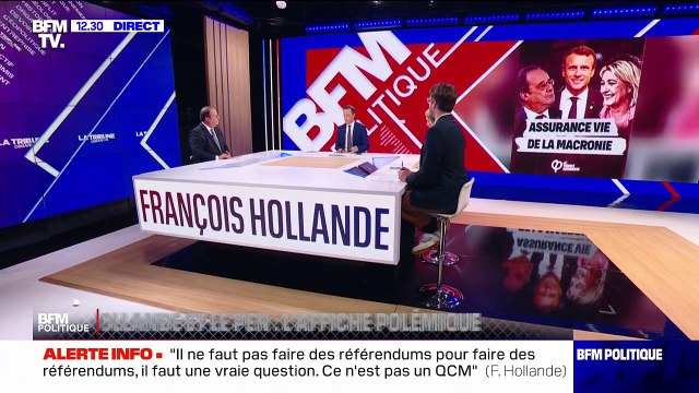 François Hollande: Un candidat LFI ne peut pas gagner face à l'extrême droite