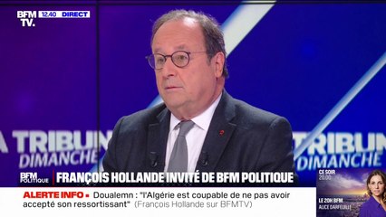 "Sa réaction a été digne": François Hollande réagit à l'annonce de Nicolas Sarkozy de "se retirer de ses activités publiques" après la pose de son bracelet électronique