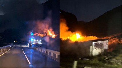 Video shows fire at Glen Coe home once owned by Jimmy Savile