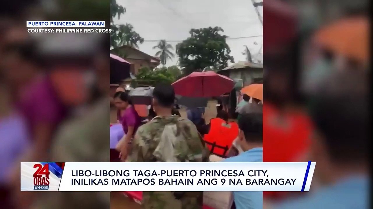 Libo-libong taga-Puerto Princesa City, inilikas matapos bahain ang 9 na ...
