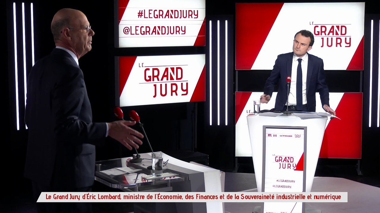 Le Grand Jury de Éric Lombard, ministre de l'Économie, des Finances et de la Souveraineté industrielle et numérique