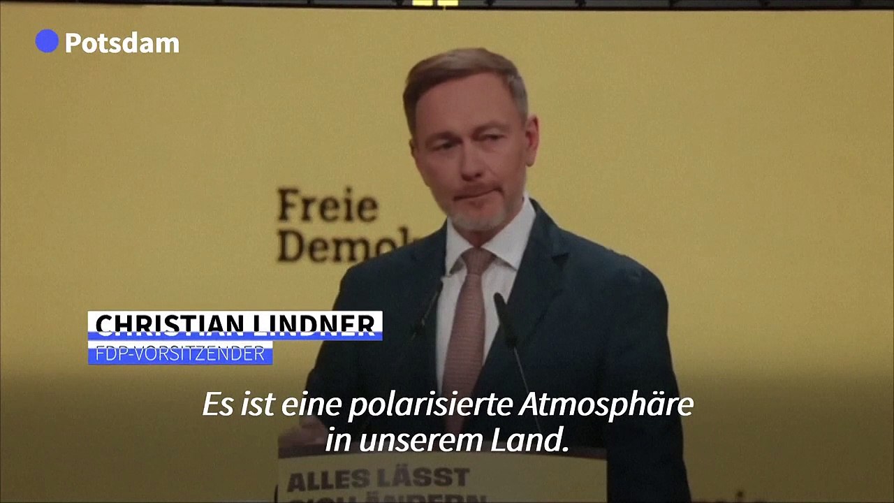 FDP-Chef Lindner: 'Die Mitte darf sich nicht einschüchtern lassen'
